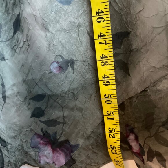 VTG Dress Barn Med-Large Dark Floral Maxi Dress Sheer Y2K  Fairy Whimsical - Picture 5 of 15